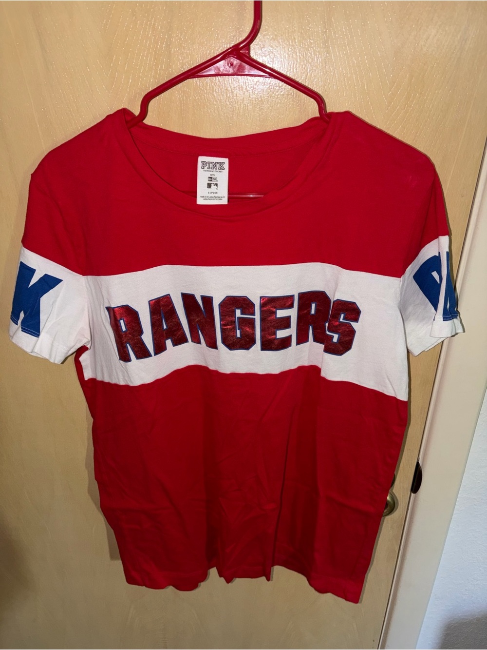 PINK VS Texas Rangers Tee